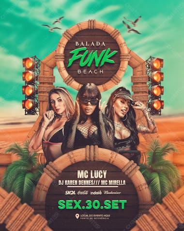 Balada funk beach feed