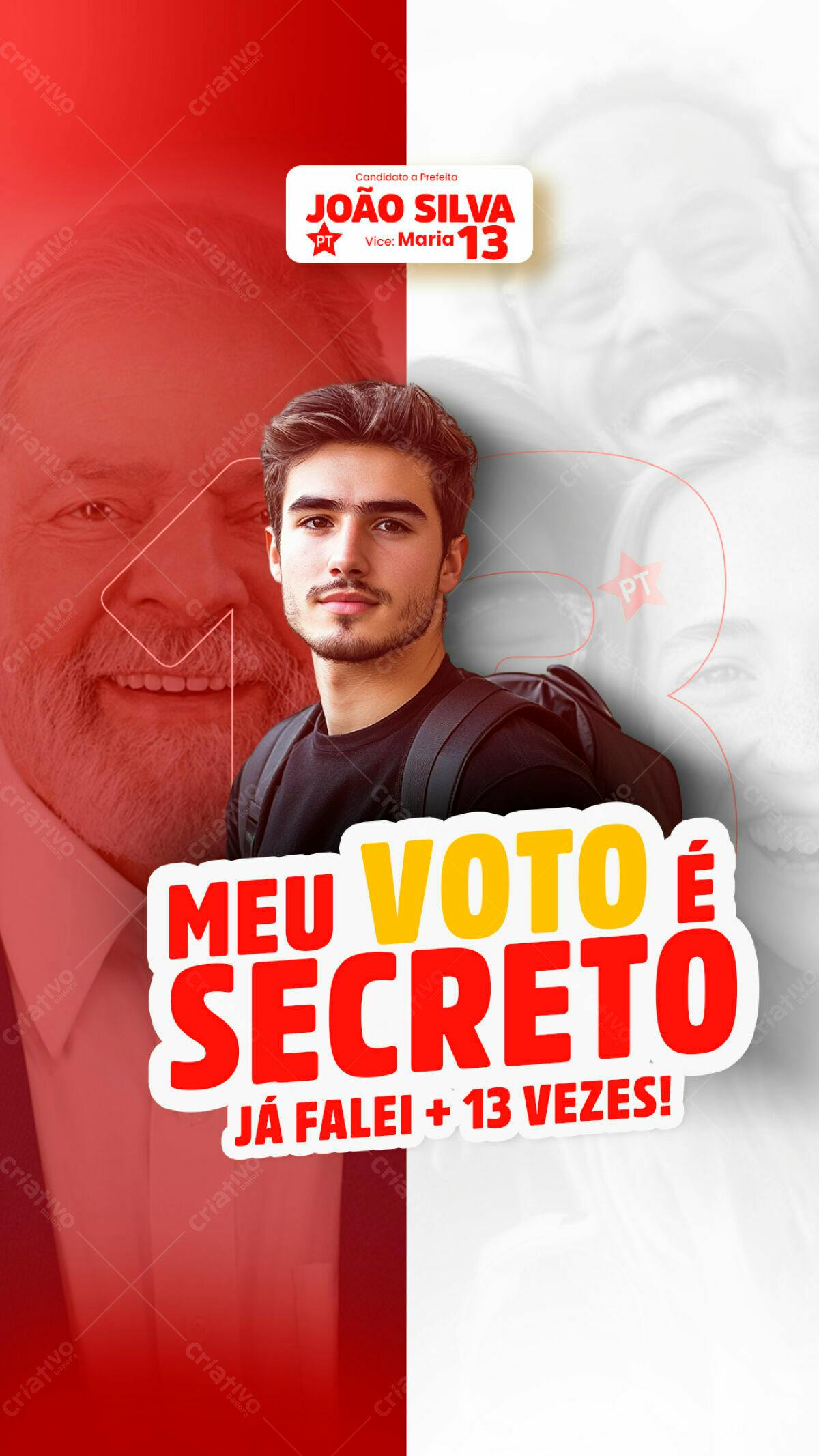 PSD para Campanha Política Eleições PSD Editável
