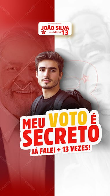 Meu voto secreto falei de 13 vezes story