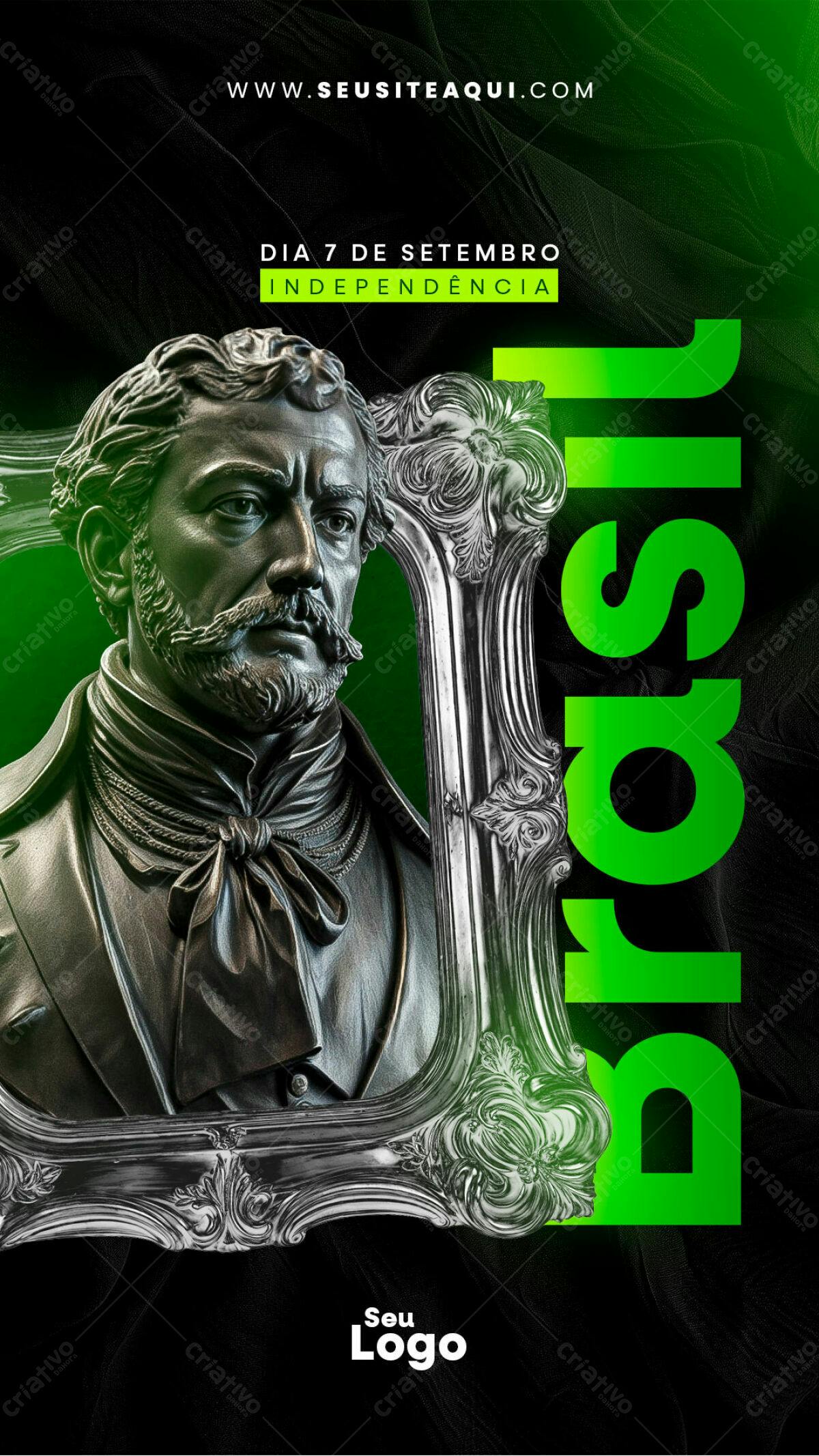 Flyer 7 de Setembro Independência PSD Editável