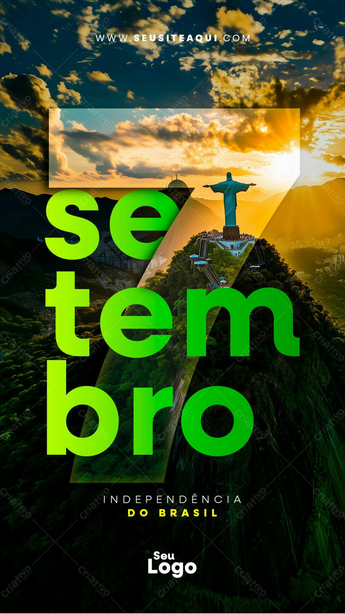Flyer 7 de Setembro PSD Editável