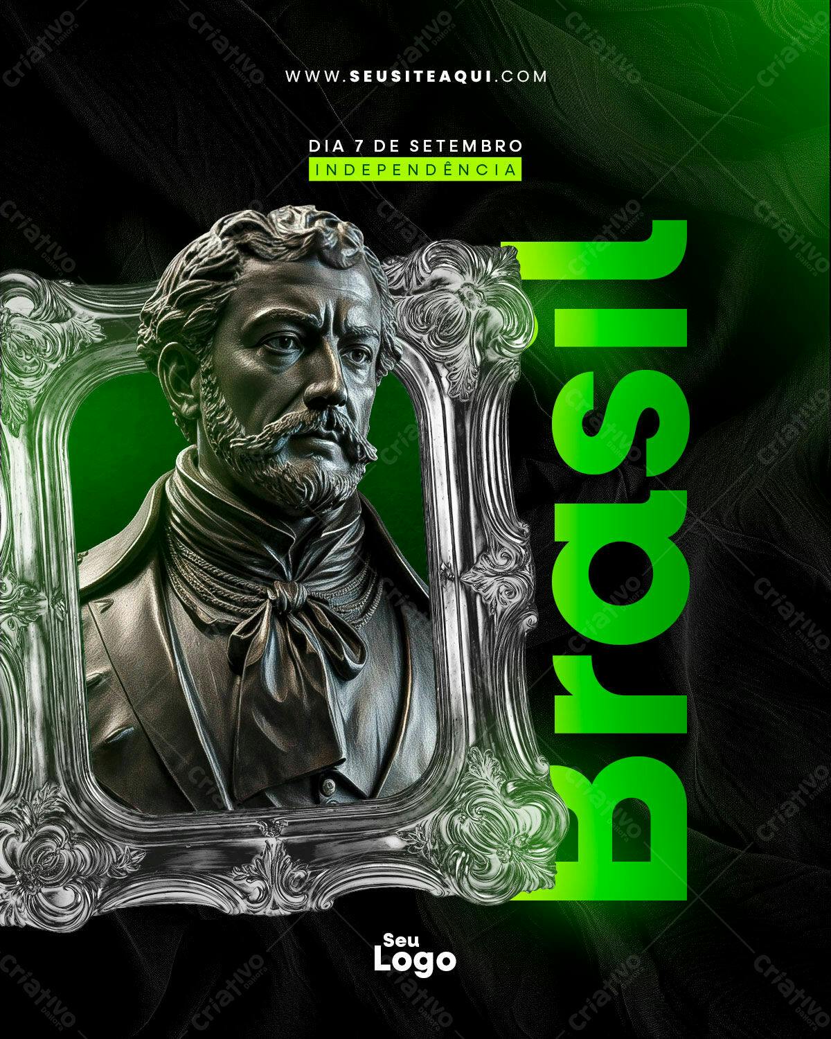Flyer 7 de Setembro Independência PSD Editável