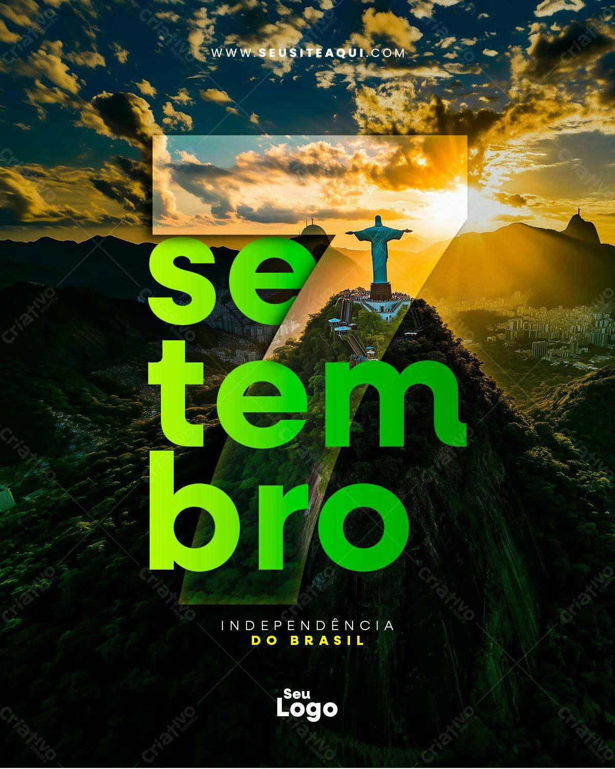Flyer para 7 de Setembro PSD Editável