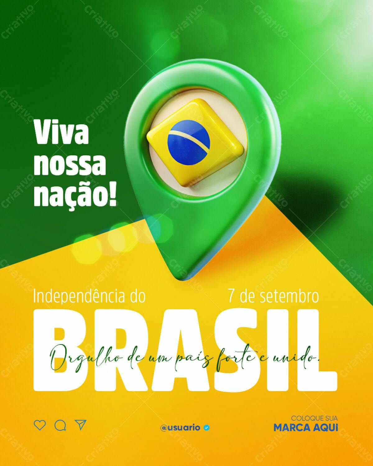 Flyer 7 de Setembro PSD Editável