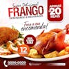 Frango desossado e recheado social media