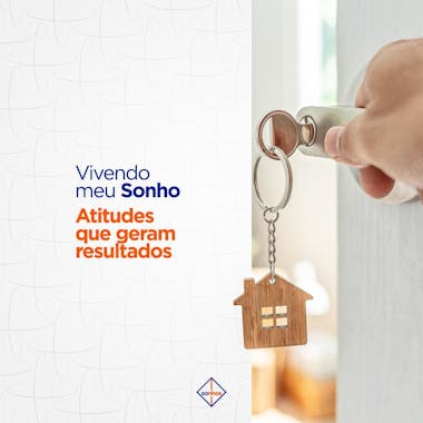 Vivendo o sonho da casa própria imobiliária social media