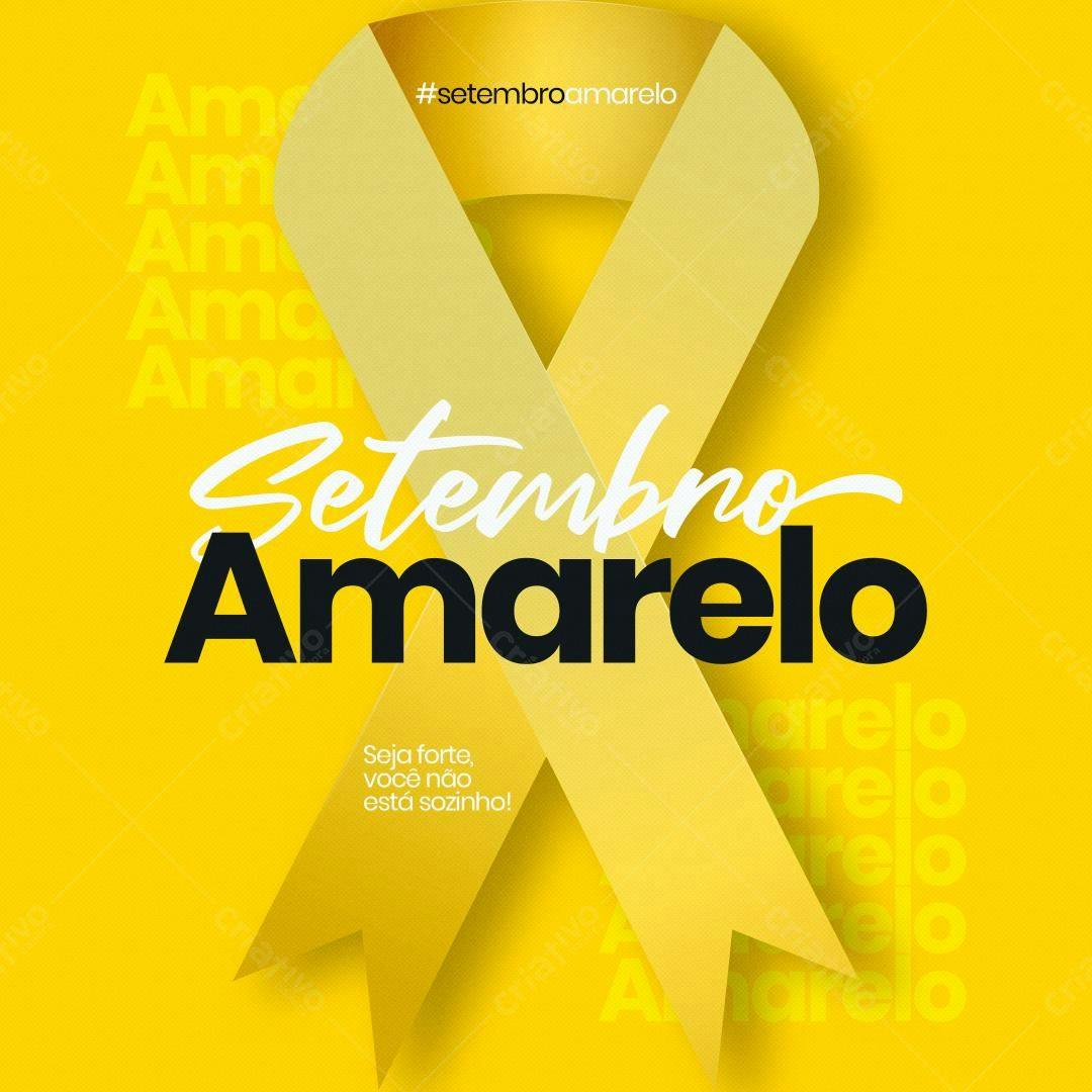 Post Setembro Amarelo PSD Editável