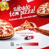 Flyer sábado tem pizza social media