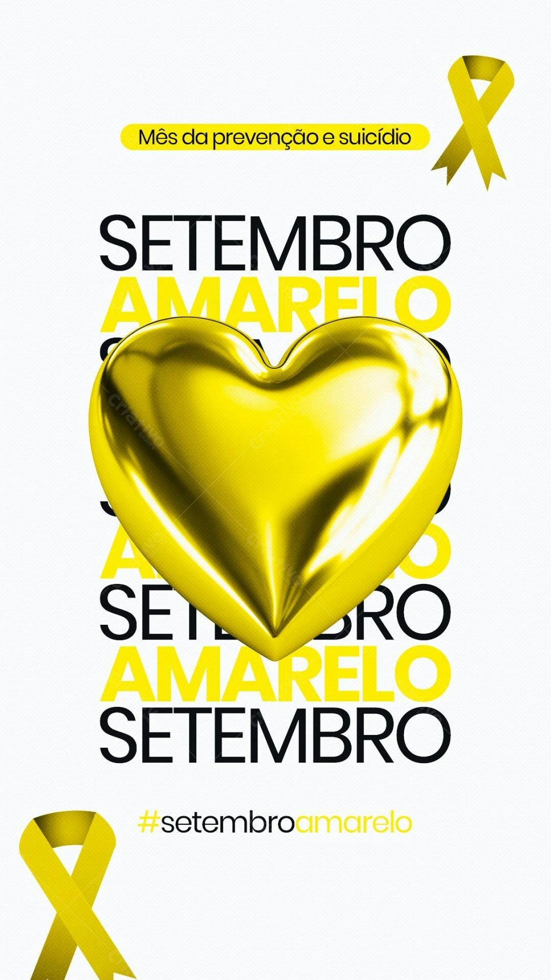 Flyer Setembro Amarelo PSD Editável