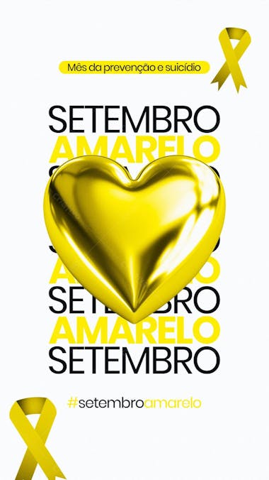 Status setembro amarelo social media