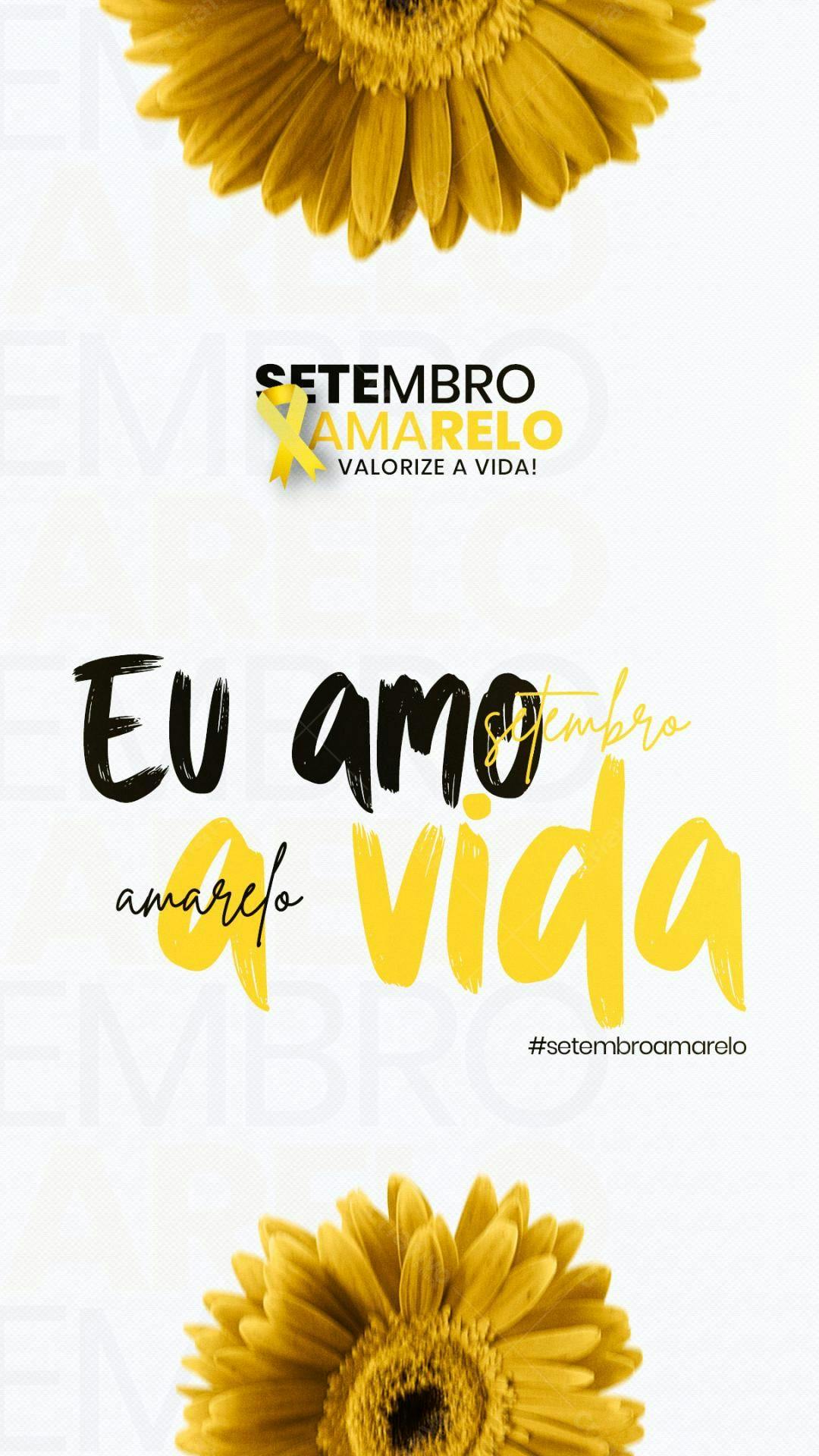 Flyer Setembro Amarelo PSD Editável