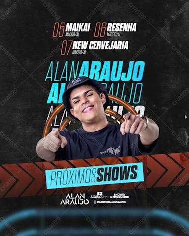 Agenda semanal setembro alan (feed e stories)