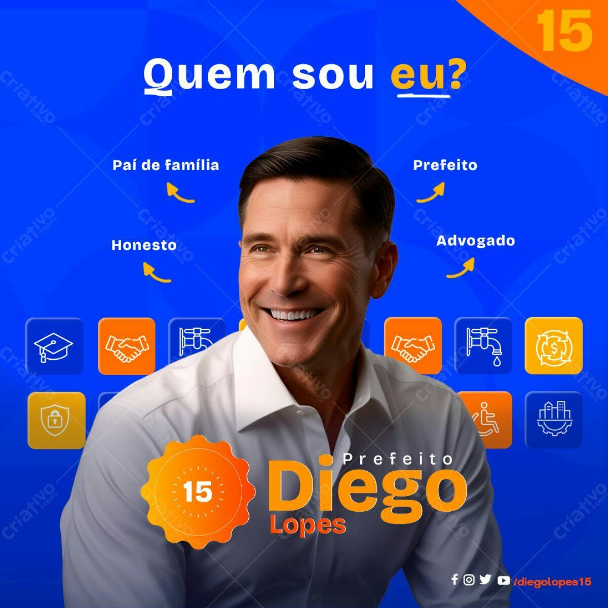 Postagem de Campanha Política PSD Editável