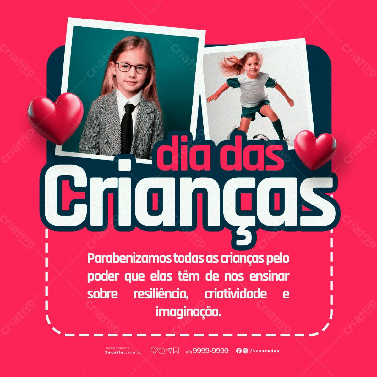 Postagem Dia das Crianças PSD Editável