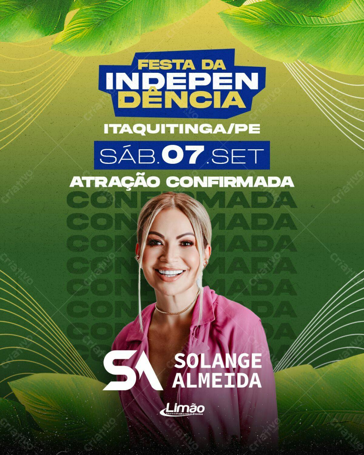 Flyer Festa da Independência PSD Editável