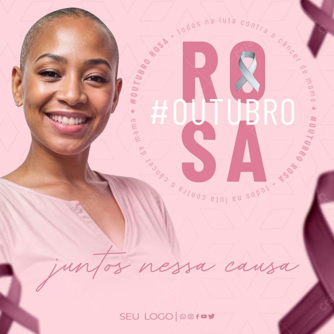 Postagem Outubro Rosa PSD Editável