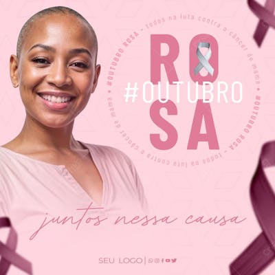 Outubro Rosa Mês de Alerta para prevênção do câncer de mama