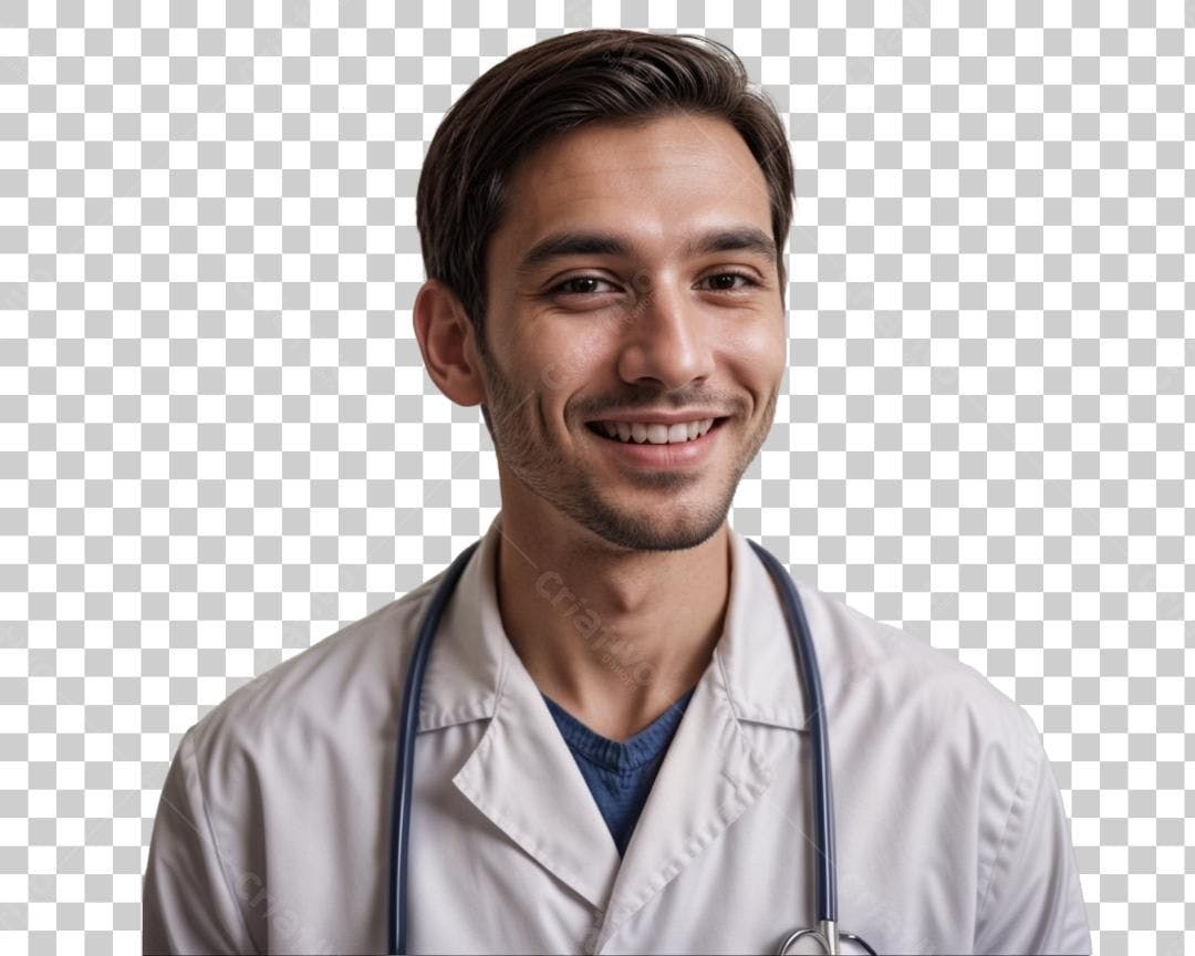 Icone Médico Sorrindo PNG com fundo transparente