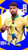 Flyer matchday lucas paquetá brasil