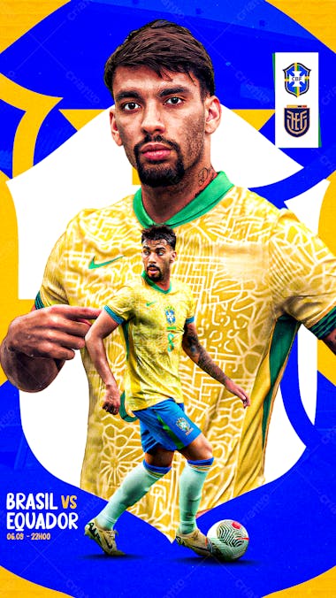 Flyer matchday lucas paquetá brasil