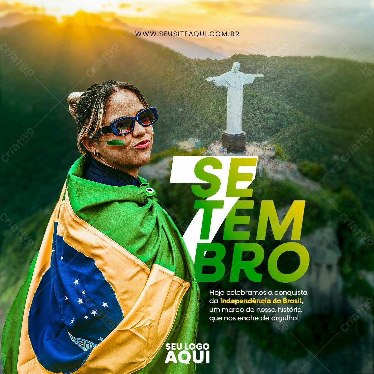 Flyer 7 de Setembro PSD Editável