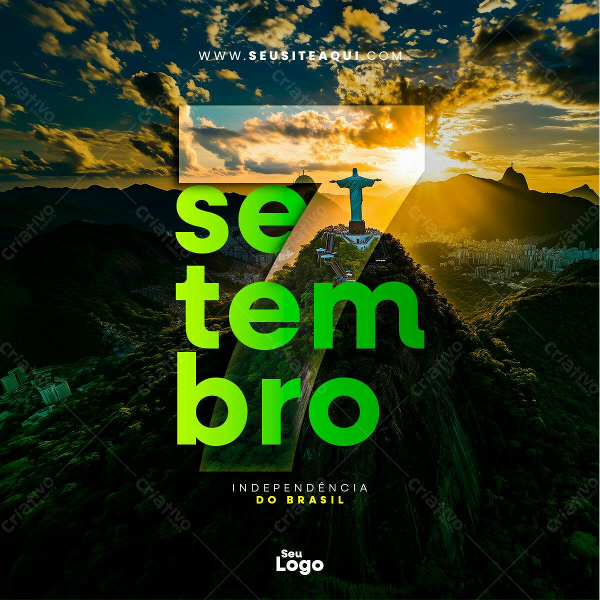 Flyer 7 de Setembro PSD Editável