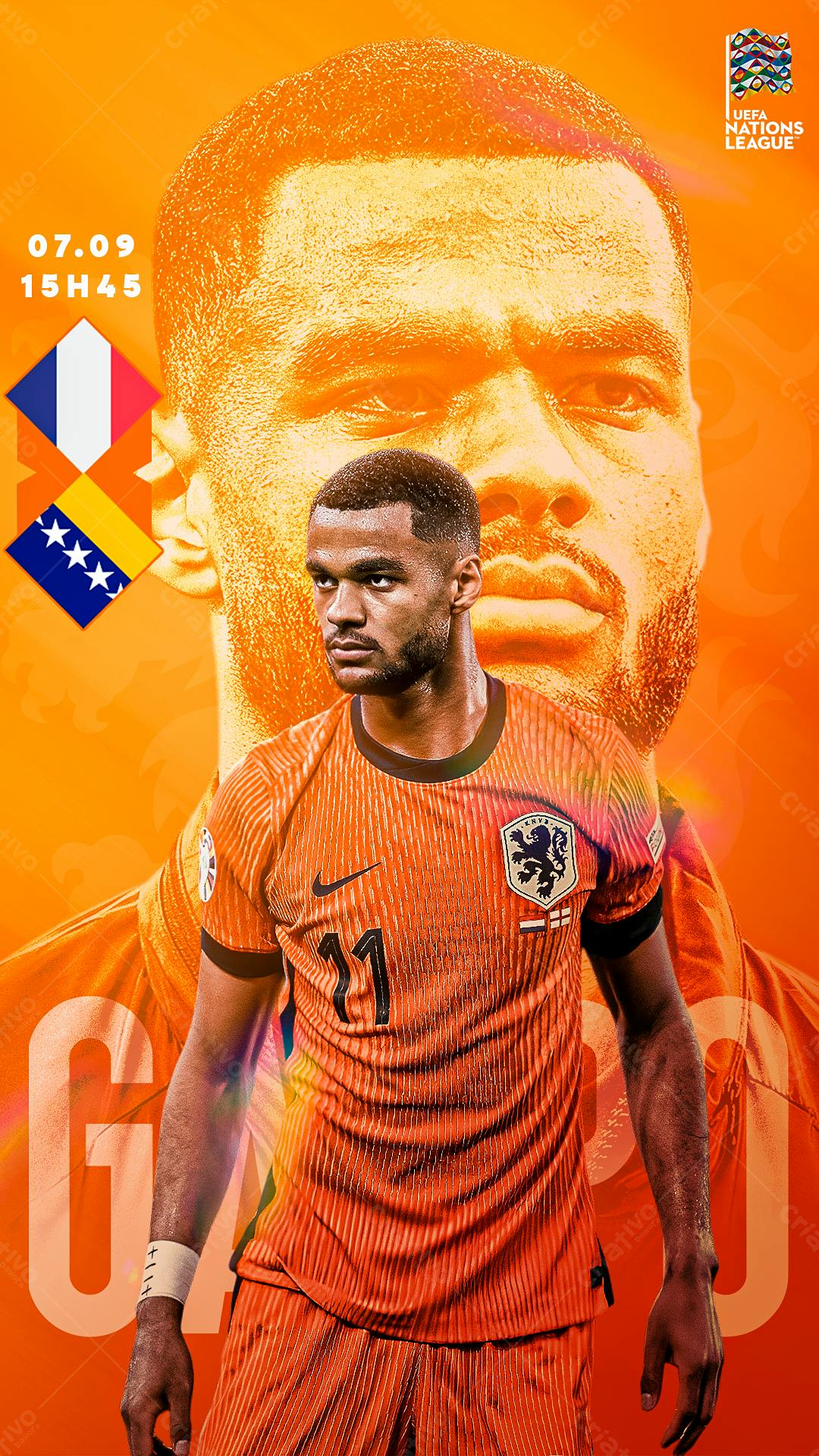 Poster UEFA Nations League PSD Editável