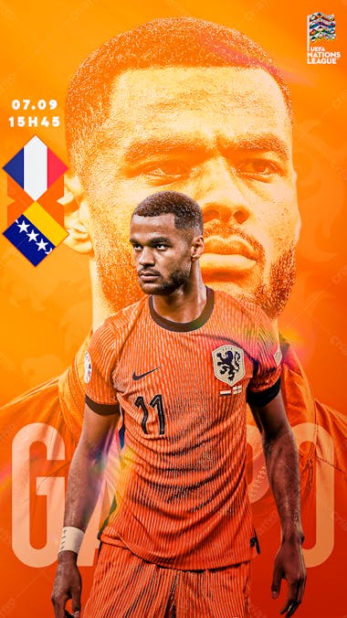 Flyer matchday gakpo holanda