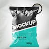 Embalagem de bolsa plástica mockup 3d psd editável 4a