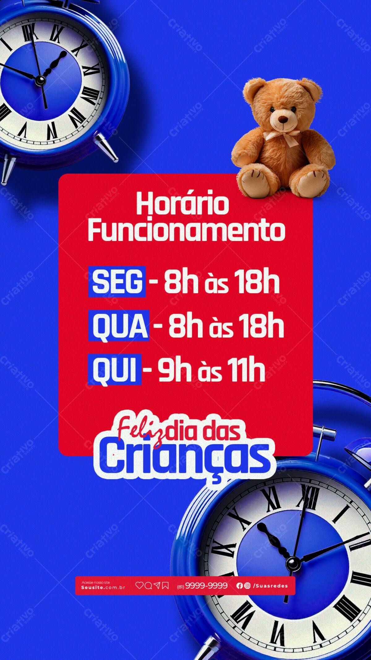 Flyer Dia das Crianças PSD Editável