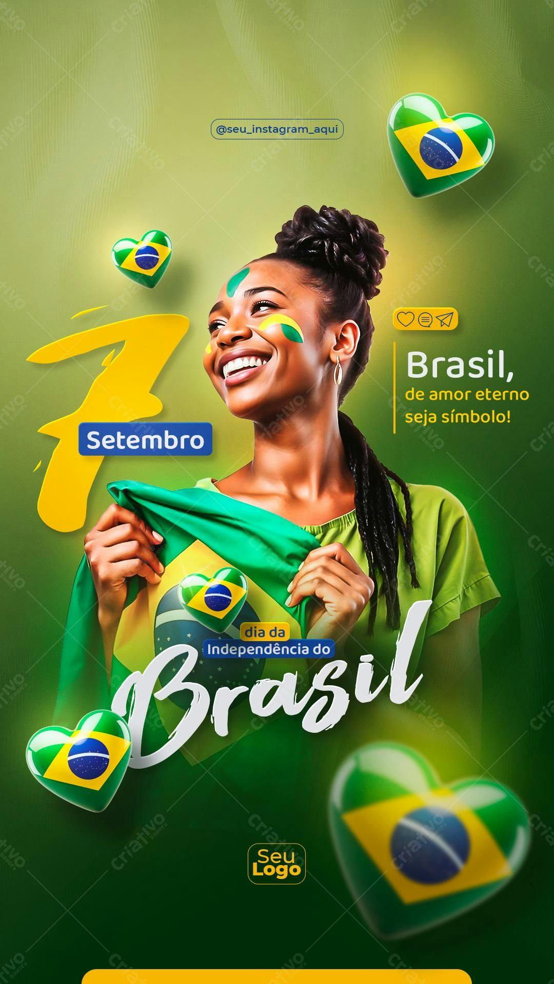 Flyer para 7 de Setembro PSD Editável