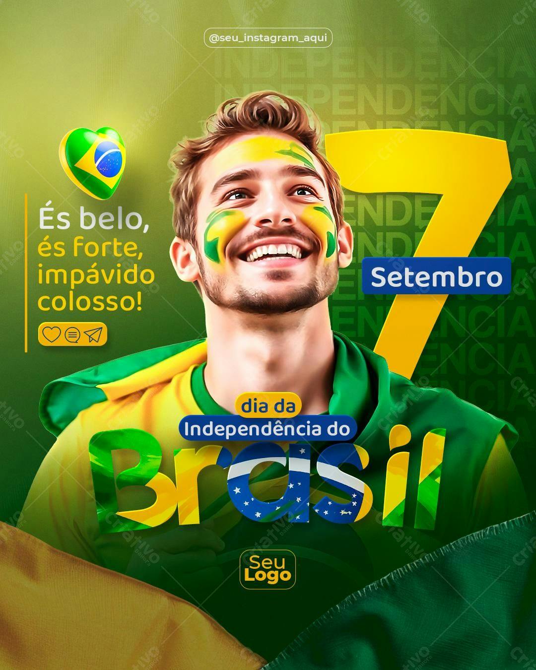 Flyer 7 de Setembro PSD Editável