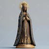 Realistic catholic ai image, our lady of aparecida patron saint of brazil, horizontal