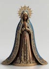 Image, catholic, realistic, saint, our lady of aparecida, patroness of brazil, horizontal