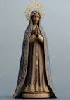 Image, catholic, realistic, holy, our lady of aparecida, patroness of brazil, horizontal