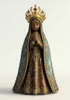 Image, catholic, realistic, saint, our lady of aparecida, patroness of brazil, horizontal