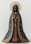 Realistic catholic ai image, our lady of aparecida, patroness of brazil, horizontal