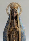 Realistic catholic ai image, our lady of aparecida patron saint of brazil, horizontal