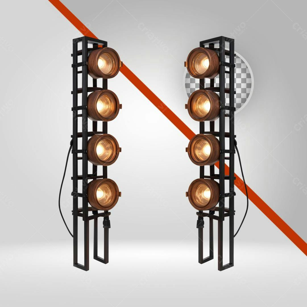 Icone Luzes de Palco Estilo Industrial PNG com fundo transparente