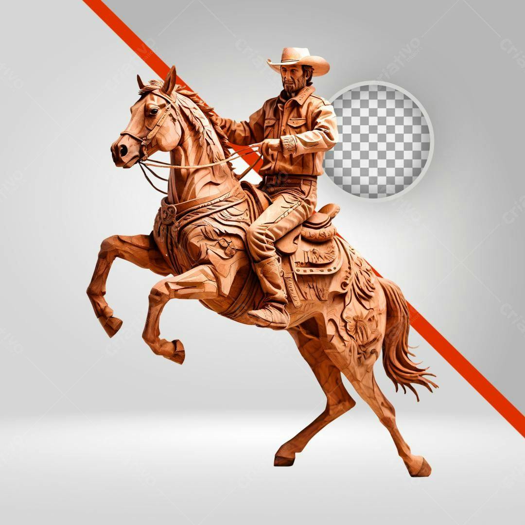 Icone Cowboy montando Cavalo PNG com fundo transparente