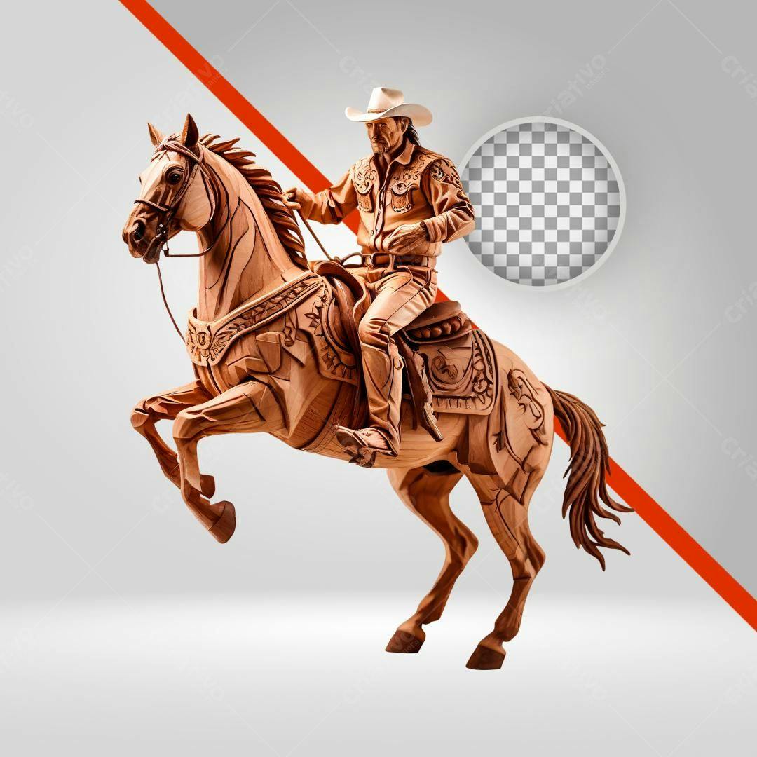 Icone Cowboy montando Cavalo PNG com fundo transparente