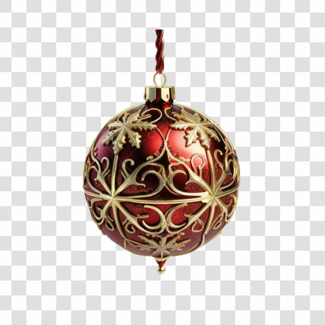 Enfeite Natalino PNG com fundo transparente