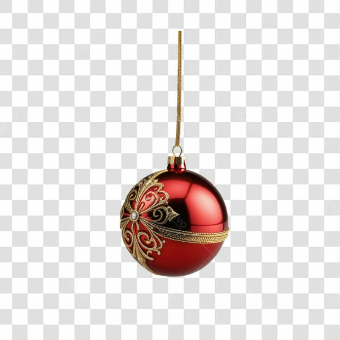 Enfeite Natalino PNG com fundo transparente