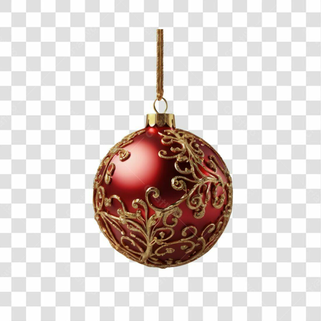 Enfeite Natalino PNG com fundo transparente