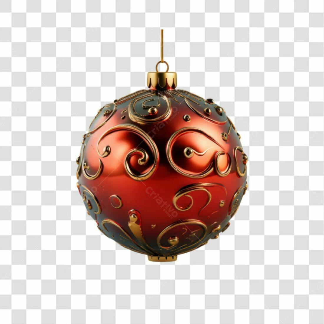 Enfeite Natalino PNG com fundo transparente
