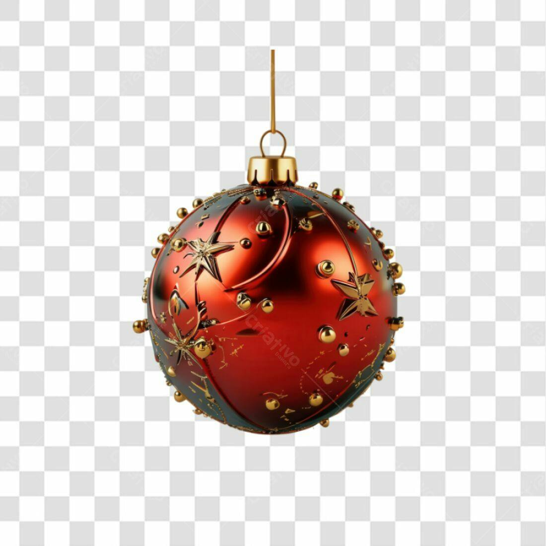 Enfeite Natalino PNG com fundo transparente