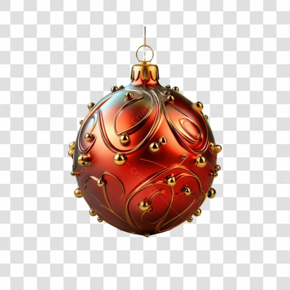 Enfeite Natalino PNG com fundo transparente