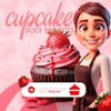 Sweet enchantment cupcake social media editable psd