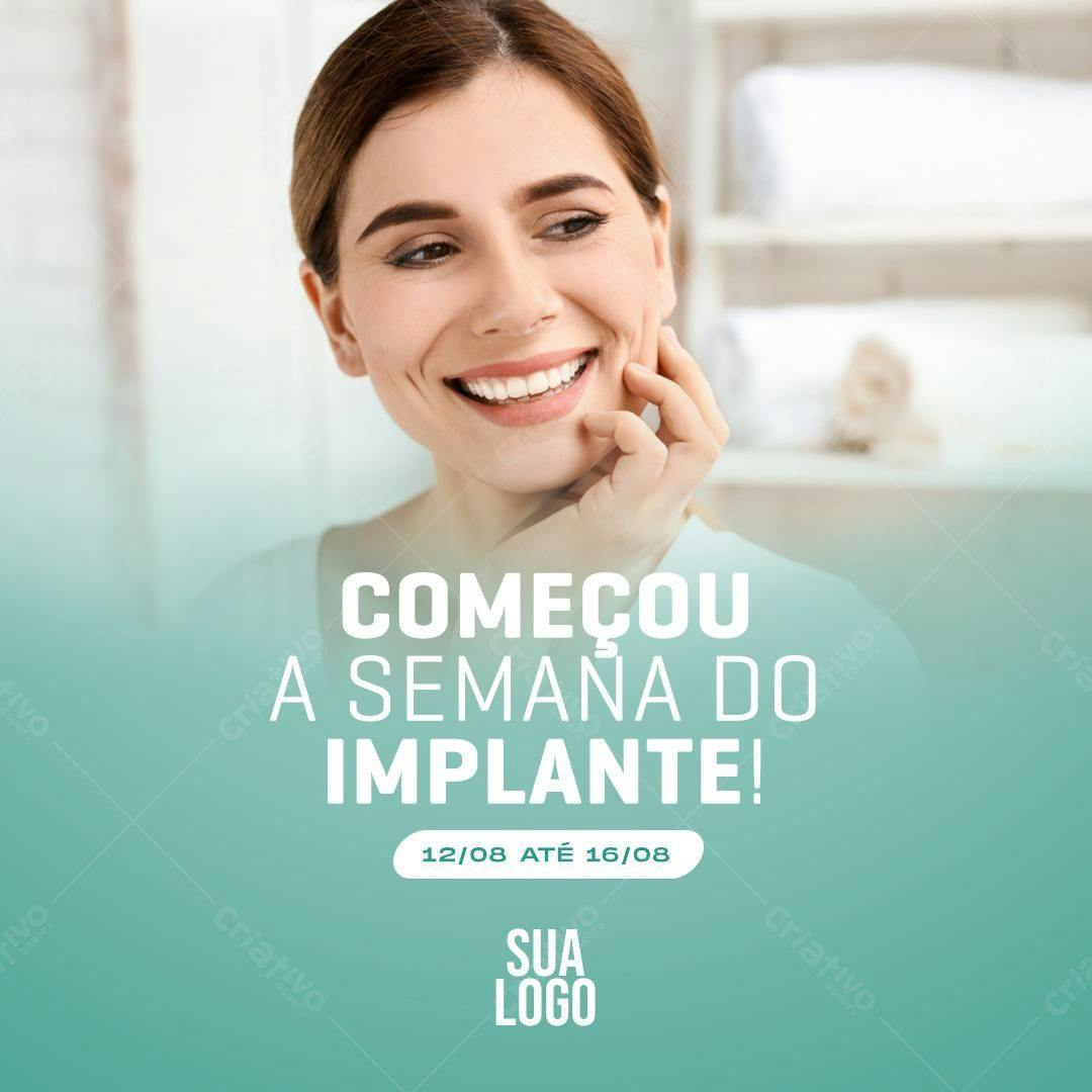 Post para Semana do Implante PSD Editável