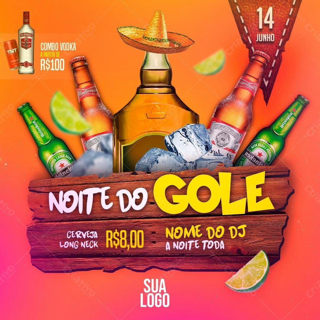 Flyer Noite do Gole PSD Editável